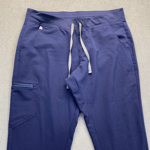 Figs Pants Womens XL/P Blue Scrub Bottom Zamora Jogger Nurse Workwear,Pockets - Picture 15 of 16